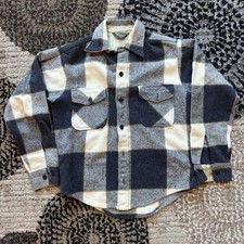 Vintage Sears Men  s Store Flannel Made In USA 1960s Small