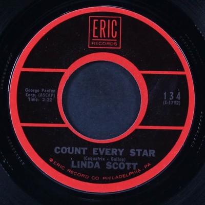 LINDA SCOTT: count every star / i've told ev'ry little star ERIC 7'' Single