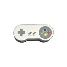 Large Grey Clamshell eyeglass case - Game Controller design -Gamers