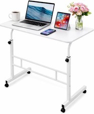 Mesa enrollable para computadora portátil ajustable en altura escritorio de pie mesita de noche mesa de cama para computadora