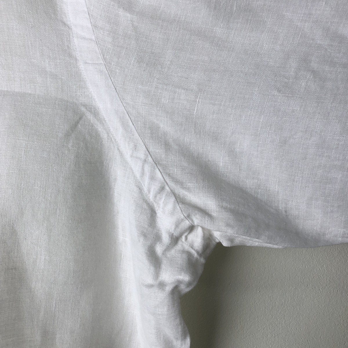 Used Ralph Lauren long-sleeved linen button-down shirt men's size L thumbnail 8