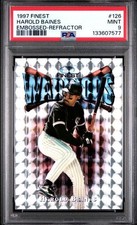 PSA 9 - 1997 Topps Finest Embossed Refractor HAROLD BAINES #126 (7577)