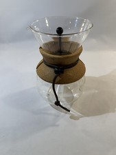 Bodum Pour Over Coffee Maker Carafe Glass Cork Band Manual Brew 12 Cup / 1.5L