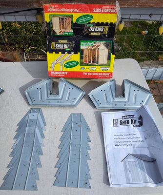 2x4 Basics Shed Kit with Peak Roof Complete Set No Angle Cuts. 8ft
