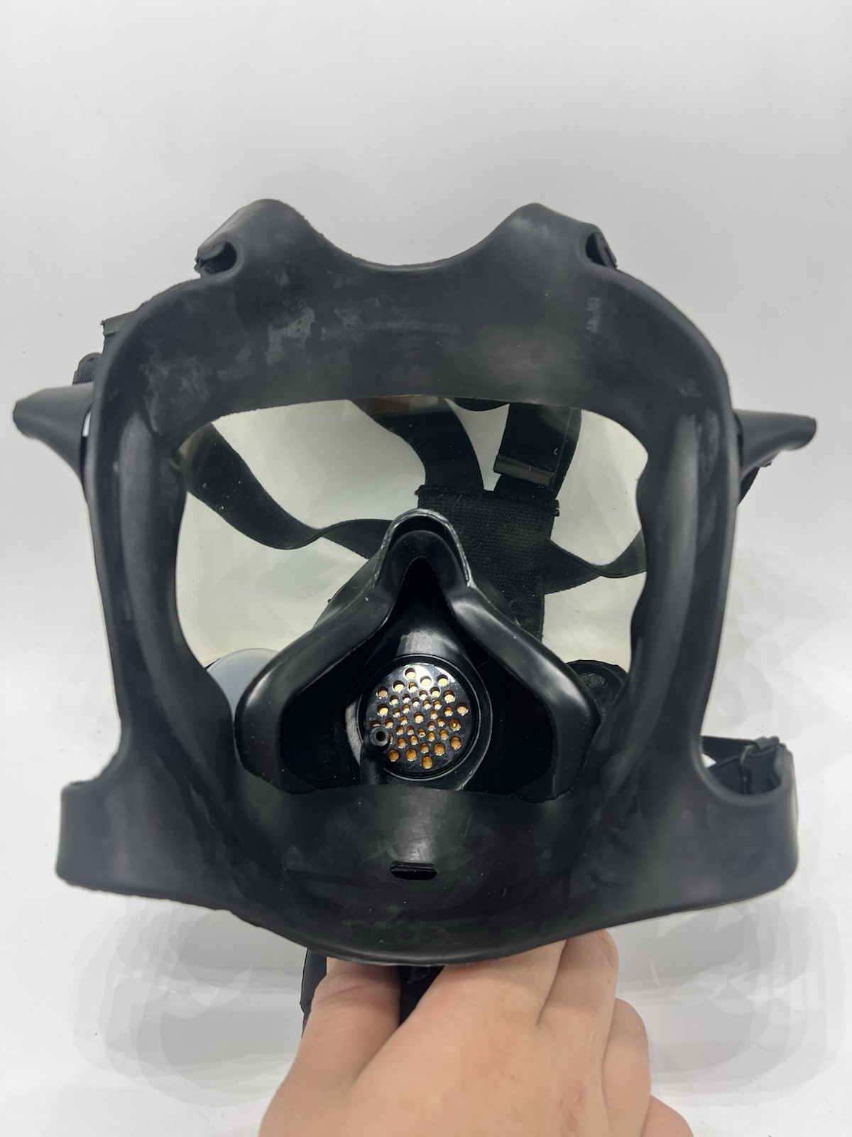 MSA Millenium Riot Control Mask Size Medium Clear Lens Undamaged Gas Mask