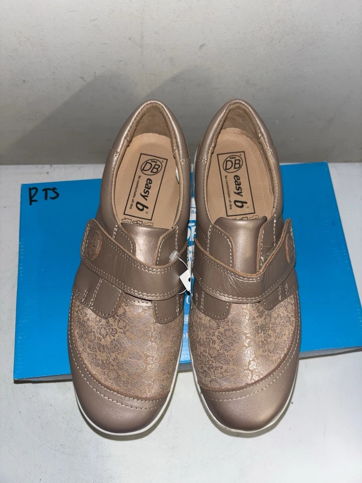 DB Easy B Owl Gold Stretch Comfort Shoes Size 5 2V New Returns 671 - Image 2 of 4