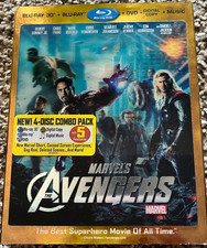 Marvels The Avengers Blu-Ray 3D  Blu-Ray  DVD - With Slipcover - 4 Discs