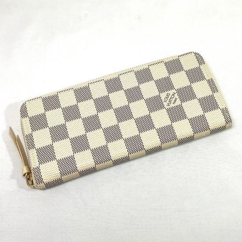 Louis Vuitton Long Wallet Damier Azur Portefeuille Clemence N61210