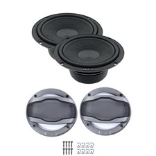 Hertz C 165 L 6 1/2" Low Frequency Woofer Pair with 1 set CG 165 Grills