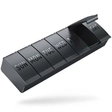 Barhon Pill Organizer Large, Weekly Medicine Pill Organizers, 7 Day Pills Box