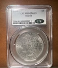 1902 Morgan Dollar CAC AU Details Cleaned