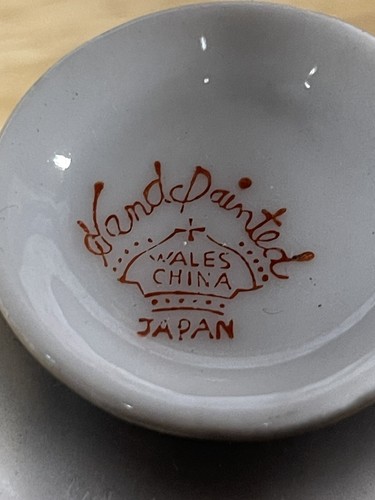 Pic China - Made in Japan ""Dragon Ware"" - Coppa e piattino Dematisse dipinti a mano - Foto 7 di 7