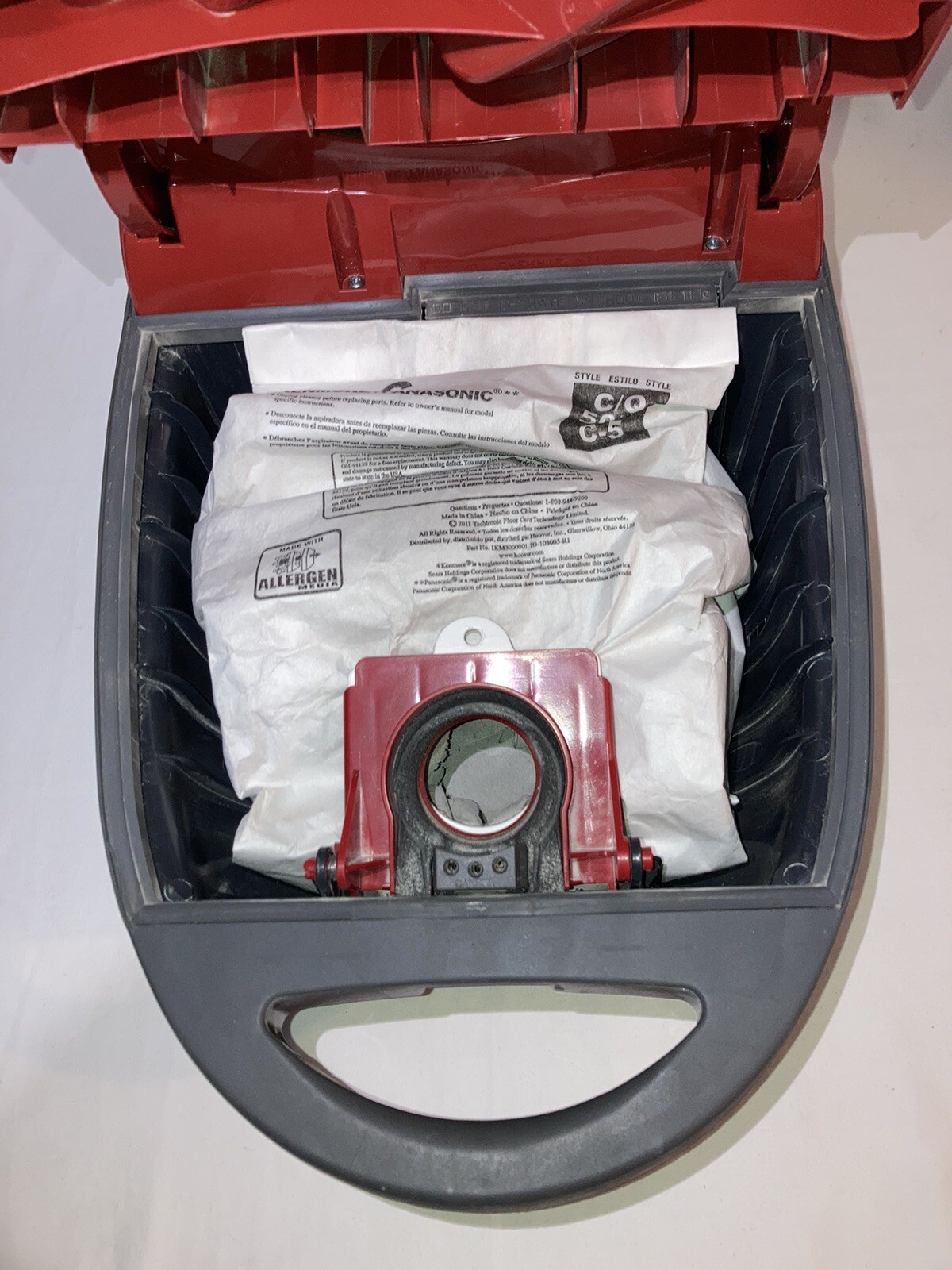 Red Kenmore 116 Progressive Quiet Guard True HEPA 360 Swvl Vacuum