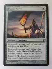 MTG Magic The Gathering Card Blazing Torch Artifact Equipment Innistrad 