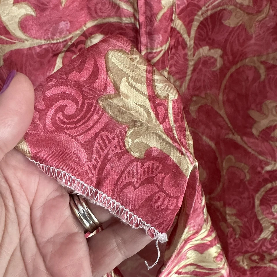 De colección Saks Fifth Avenue Mary McFadden Vestido Casa Abrigo Vestido M Media Cremallera DEFECTUOSO Foto 3 de 4