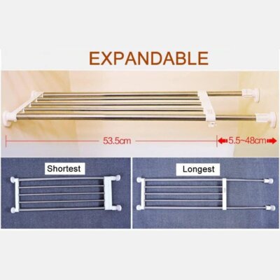 Erweiterbar Garderobe Regal Teiler Schrank Aufbewahrung Regal Organizer Verstellbar