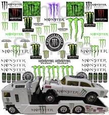 MONSTER 1:64, 1:43, 1:32, 1:24 WATER-SLIDE DECALS FOR HOT WHEELS model cars
