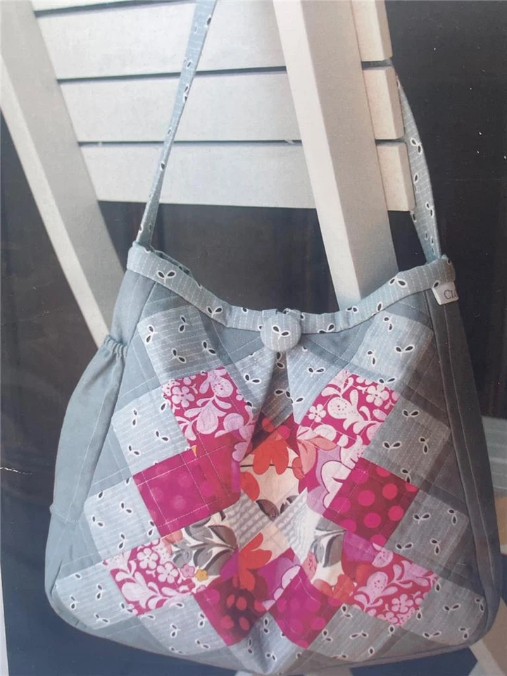 CLOVER & VIOLET Quilted Bag Pattern - THE LUCY HOBO #115 12" x 14" - 12" Drop - Image 2 of 2