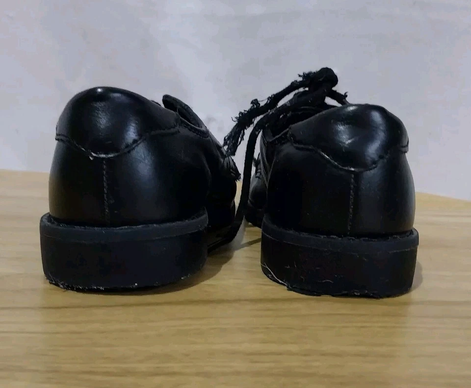 Boys Children's Place Black Lace Up Formal Dress Shoes Size 13 Black ~ Used  - Image 4 of 4