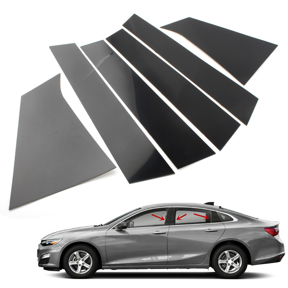 Door Pillar Posts Piano Moulding Trim Cover Kit Fit Chevrolet Malibu 2016-23 go