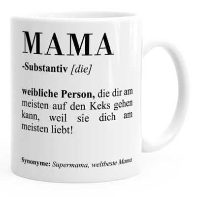 Kaffee-Tasse Mama Papa Bruder Schwester Definition Dictionary Wörterbuch Duden