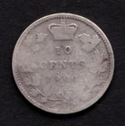 Canada 1900 10c Ten Cent Silver Coin Queen Victoria G .925 Silver