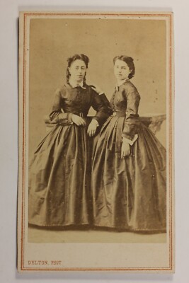 Frankreich Augusta Und Berthe Dulac 1864 By Delton Paris Foto CDV Vintage