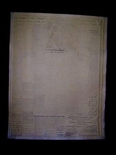 VINTAGE AHL BUFFALO BISONS HOCKEY LARGE COURIER EXPRESS PRINTING PLATE 1949 BIG