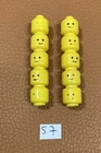 Vintage Lego Minifig Lot of 10 Worn and Damaged Heads 3626ap01 Lot 57