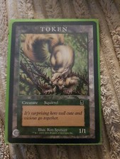1x MTG Magic The Gathering TCG Squirrel Token Player Rewards Rare Odyssey