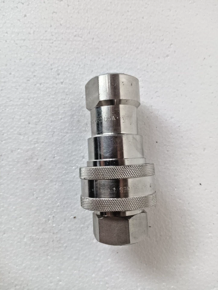 PARKER SSH8-62 & SSH8-63. STAINLESS STEEL MALE-FEMALE COUPLER SET NEW # 3 - Image 4 of 4