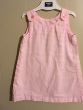 Girls Pink And White Checker Dress