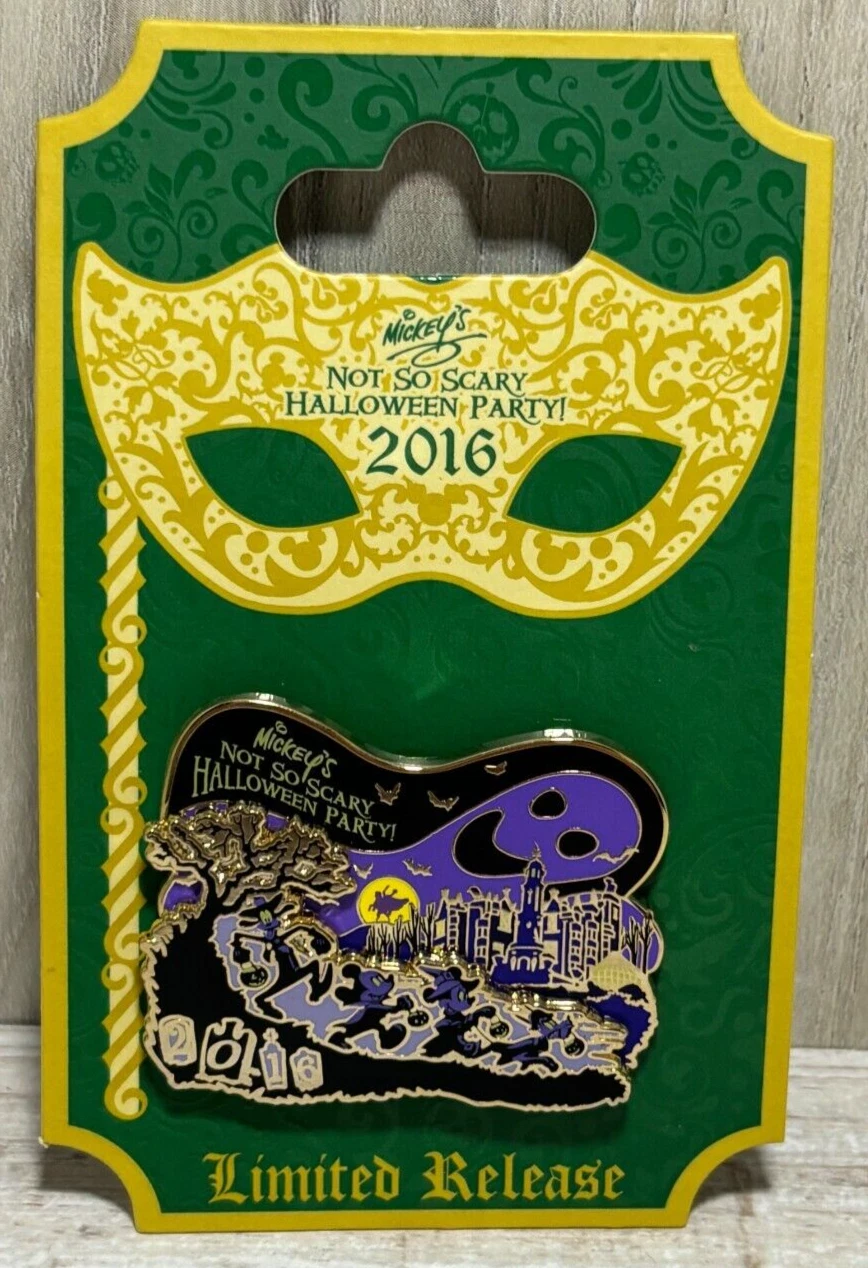 Disney Authentic Trading Pin 2016 MNSSHP LR Ghost Logo Purple & Black