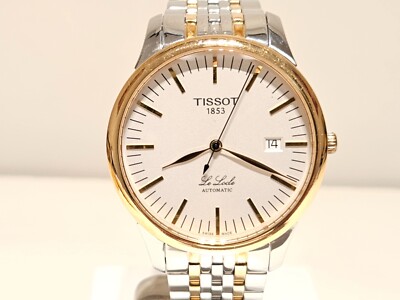 RETRO 39mm SWISS MEN'S TWO TONE ST. STEEL AUTOMATIC WATCH ''TISSOT'' LE LOCLE 1853