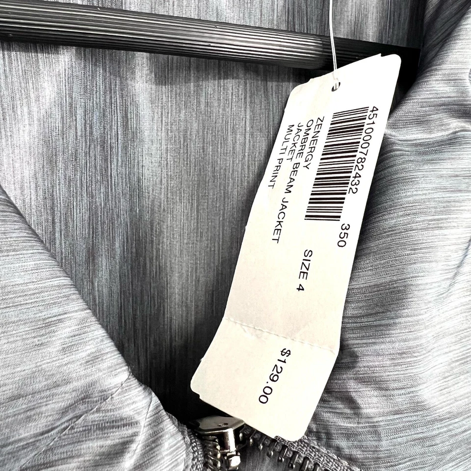 NEW NWT Chicos Zenergy Plus Size 2X XXL 4 Swishy Jacket Coat Gray Mature Winter - Image 3 of 4