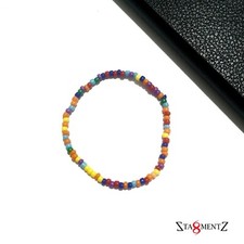Handmade 3mm Seed Bead Stretch Stacking Bracelets VARIOUS COLOURS TO CHOOSE FROM