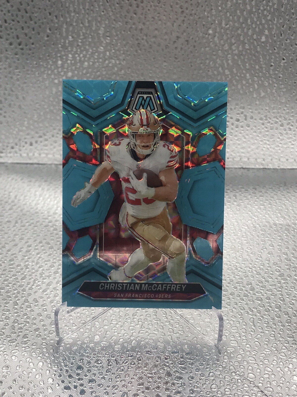 2024 Mosaic Christian McCaffrey Blue Fluorescent/15 No. 191