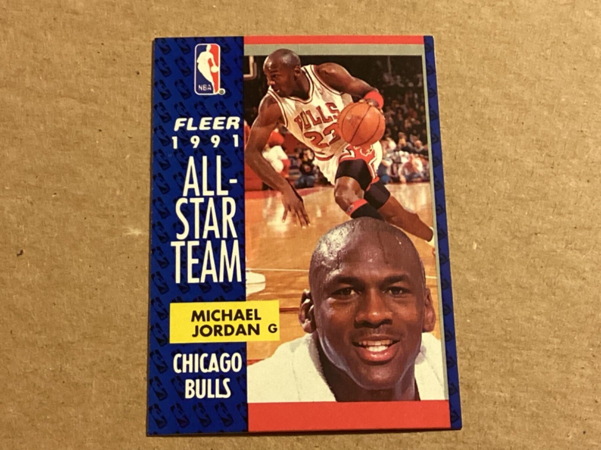 michael jordan fleer 1991 all-star team card #211 rare 1991-92 PSA 8 Graded Basketball NBA 1992 91 92 : Collectibles & Fine Art 1991-92 Fleer - All-Star Team