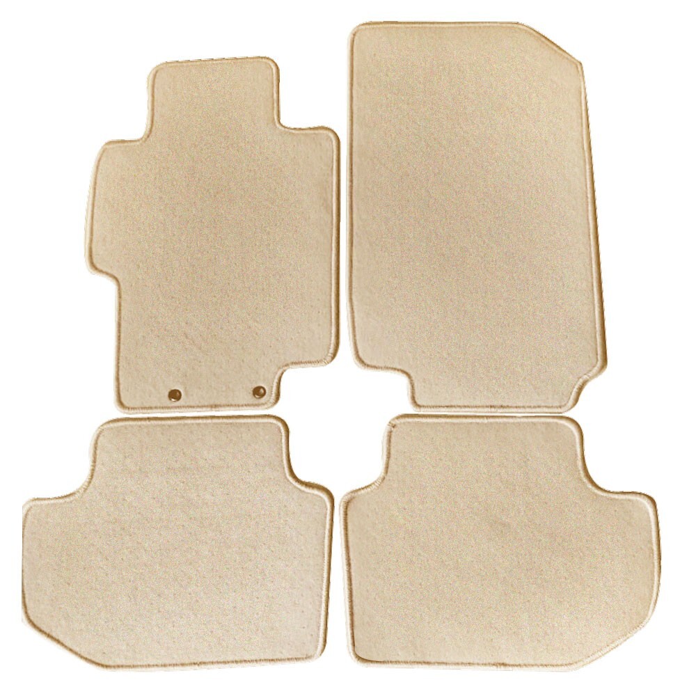 For 0307 Honda Accord Beige Floor Mats Carpet Nonslip Front & Rear Nylon 4Pcs eBay