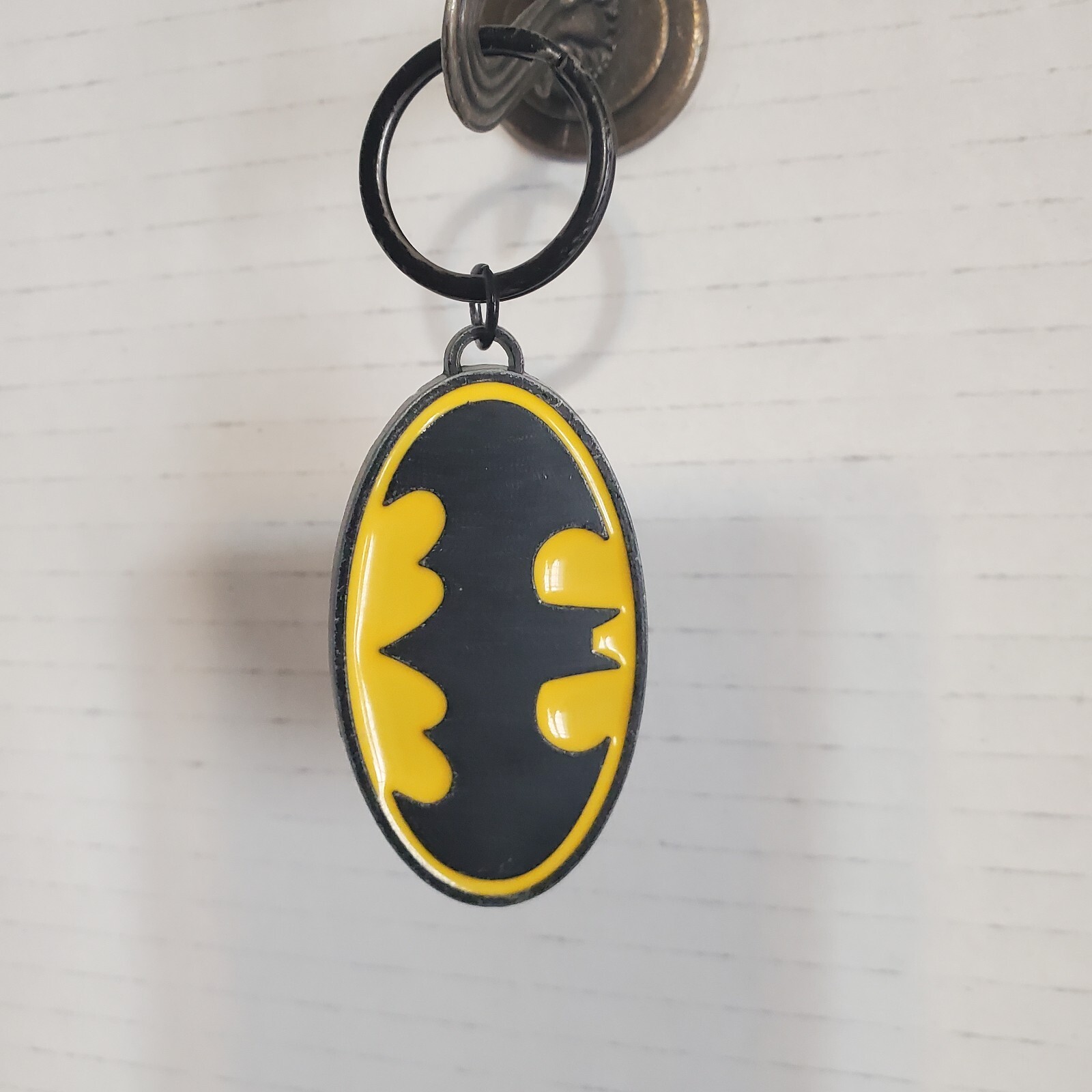 DC Comics Batman Logo * Key Chain Pewter Movie Keychain Ring Clip Metal ...