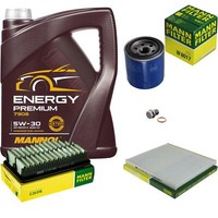 Mann Inspektionspaket 5 L Mannol Energy Premium 5W-30 FüR KIA Rio III 1.4 Cvvt