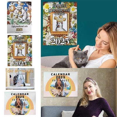 Hangbar 2025 Kalender Papier Desktop-Kalender Haltbar Hängender Kalender  Büro