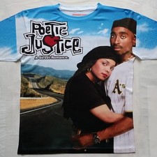 Camiseta Justicia Poética Sublimada Hip Hop Película Años 90 Leyenda Pac Janet