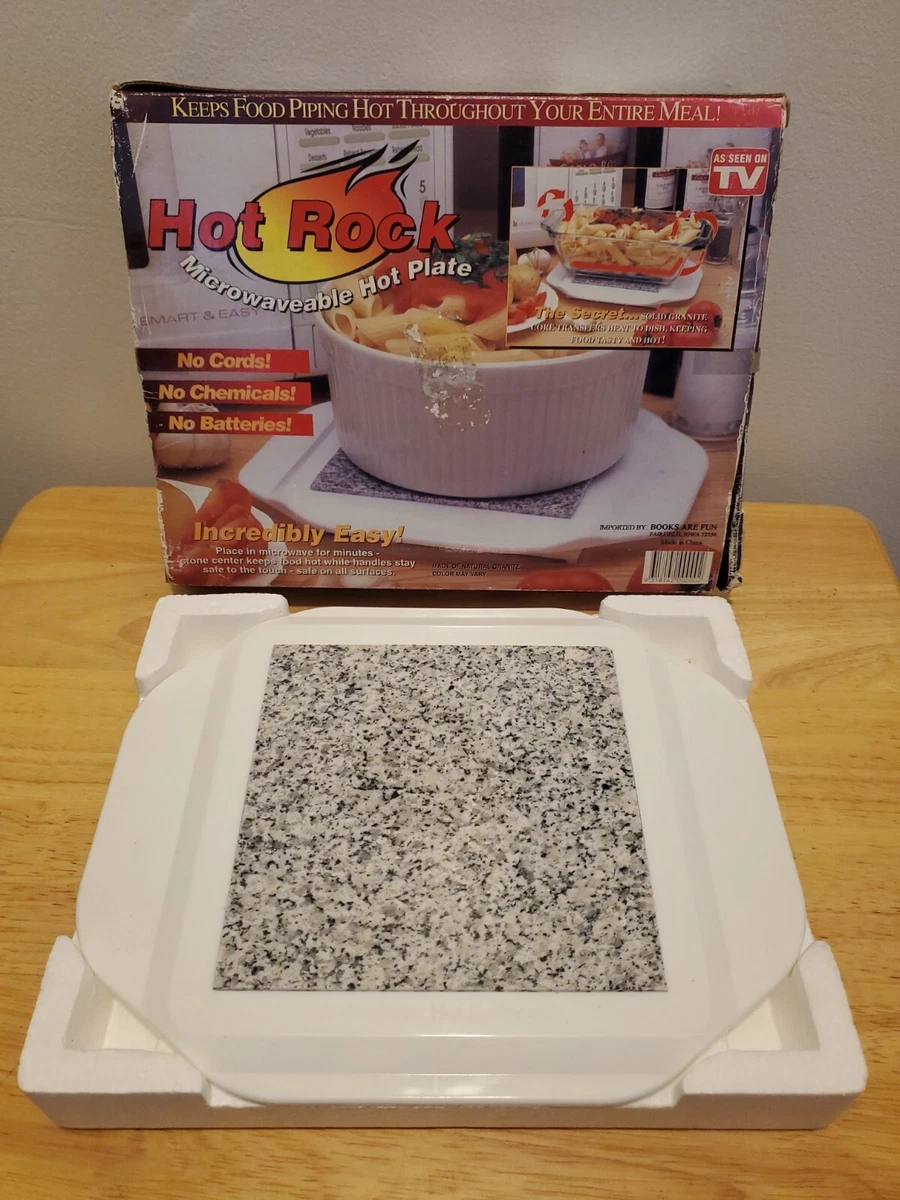 Original Keep It Hot Microwaveable Hot Plate Bowl Food Granite