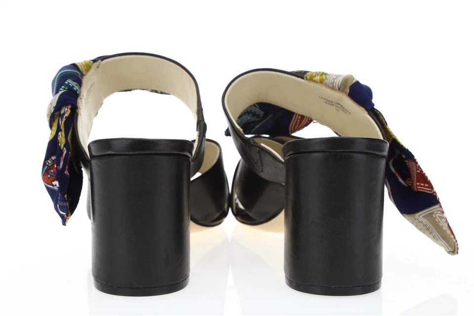 女式 Bettye Muller 160261 黑色皮革拖鞋凉鞋,尺寸 9 M — 第 4/4 张图片