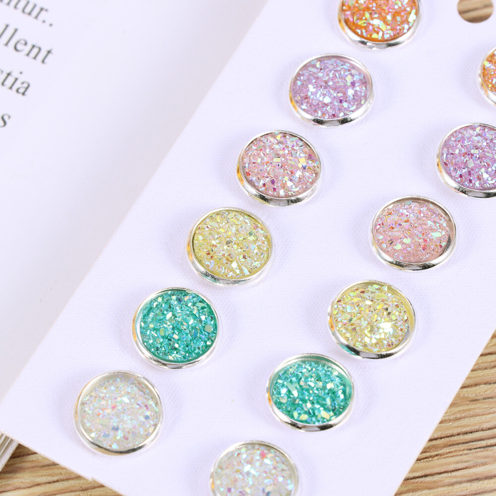 6 Pair Pendant Earrings Colorful Bead Earrings Dangle Earrings Women Earring