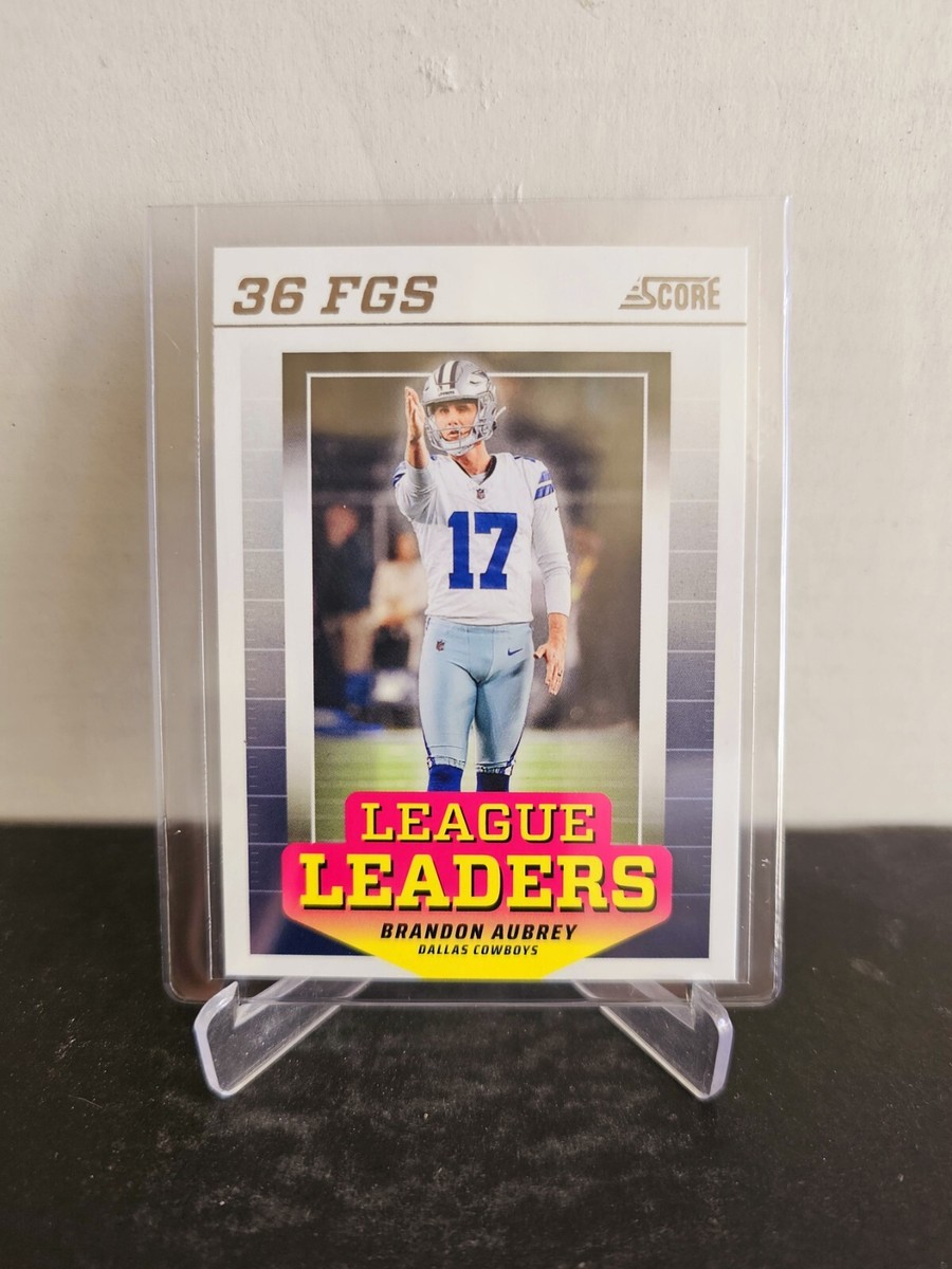 BRANDON AUBREY 2024 Score 🏈 LEAGUE LEADERS 36FGS Insert # LL-BAY