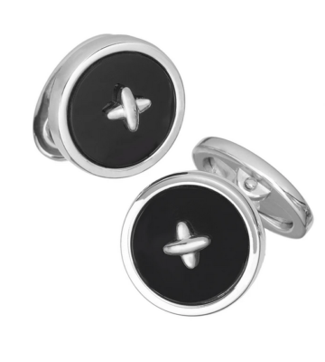 Boutons De Manchette SWANK - Design Ovale Simple - Couleur Or - Cadeau Idéal