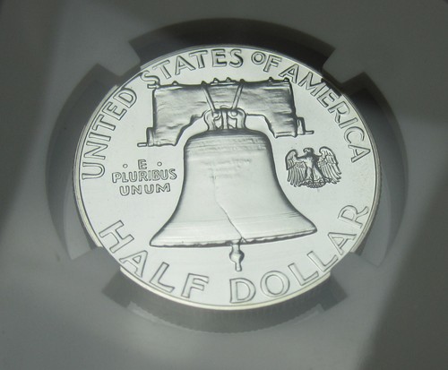 1962 PF69 CAMEO Franklin Silver Half Dollar NGC PR69 ..NICE PROOF 69 CAMEO - Picture 8 of 10