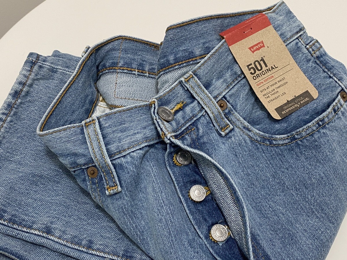 Levi's 501 Original Fit Straight Leg Jeans, Men's Size Levi's 501 Original Fit Straight Leg Jeans, Men's Size